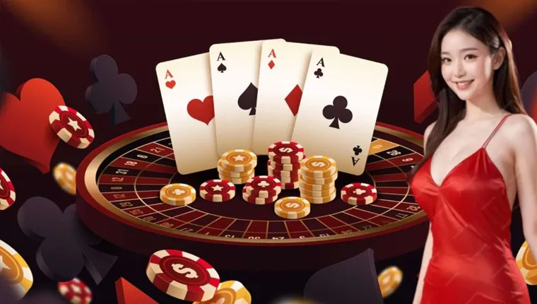 A padlock icon symbolizing secure online casino operations and fair gaming practices in the Philippines, with table game elements.