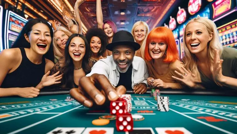 Online Poker table with cards and chips, focusing on strategy